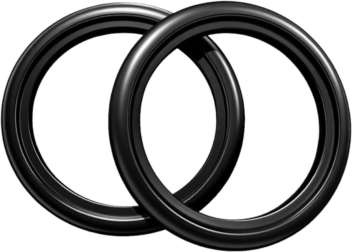 Spoelbakafdichting Set - Afvoer O-ring - Lekkage Voorkomen - Waterdicht Rubber - 45 mm - Zwart