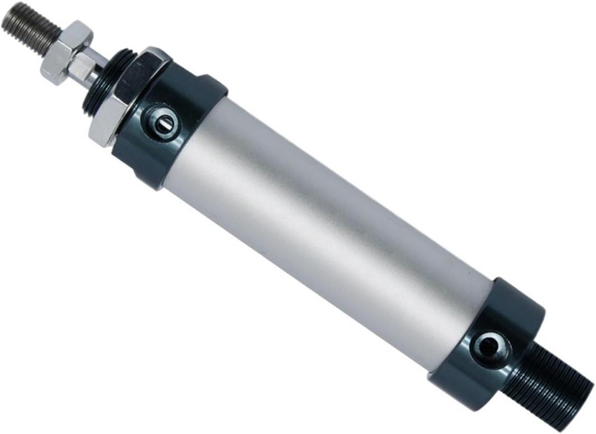 Mini Luchtcilinder - Pneumatische Cilinder - Automatisering Toepassingen - Dubbele Actie - 25mm Boring 100mm Slag - Aluminium