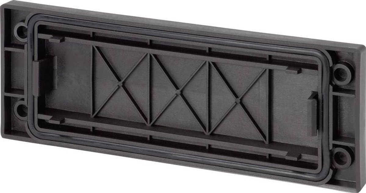 Blinde Plaat - Afdekplaat Paneel - Kabel Doorvoer - Voor KEL 24 - 150 mm Lengte - Zwart