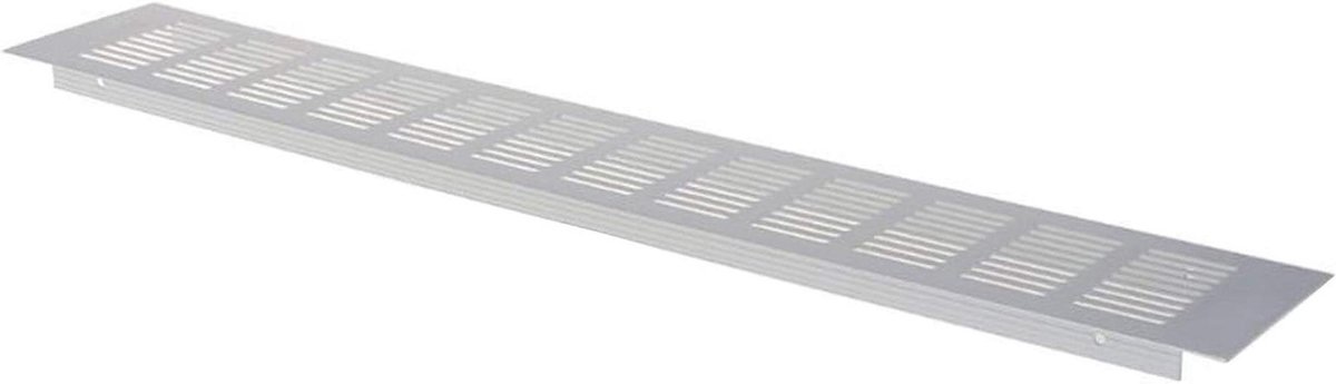 Ventilatie rooster - Perforatie plaat - Afsluiten ventilatie - Corrosiebestendig aluminium - 50 cm lengte - Zilver
