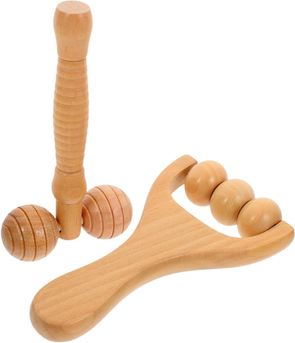 Massage rollers - Voetroller set - Spanning verlichten - Ergonomisch ontwerp - 2 stuks - Kaki