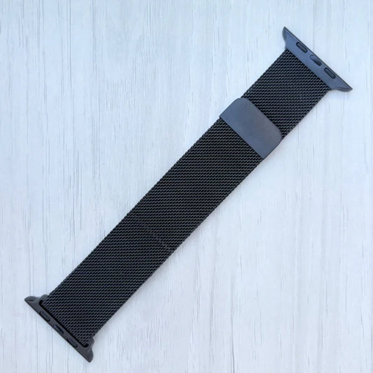 Milanese/Mesh Band Black Wristwatch Bands 42/44/45mm voor Apple Watch