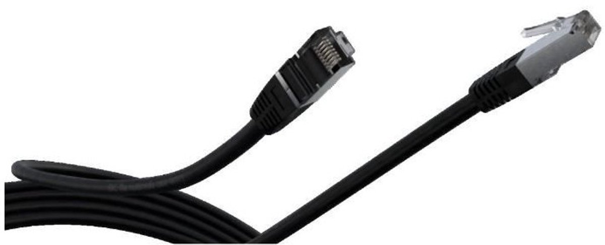 RJ45-kabel - LINEAR - PCC6FNB - Cat.6 - Afgeschermd - F/UTP - Zwart - 1 m