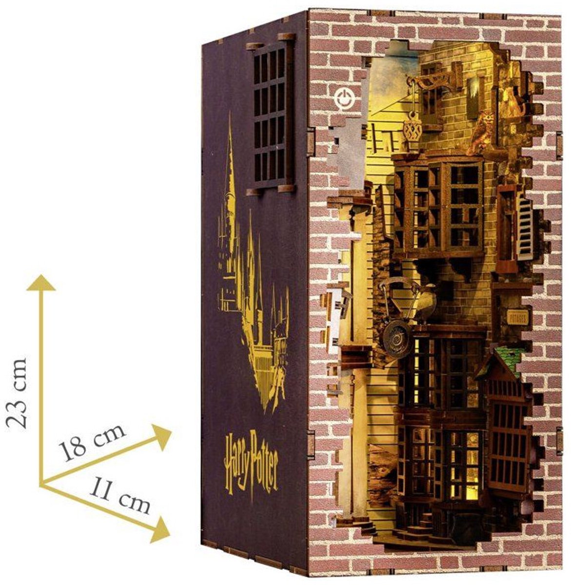 Revell Modelbouwpakket Houten Book Nook - 00530 Tiny Adventures - Harry Potter -Diagon Alley - 18x11x23cm — afbeelding 10
