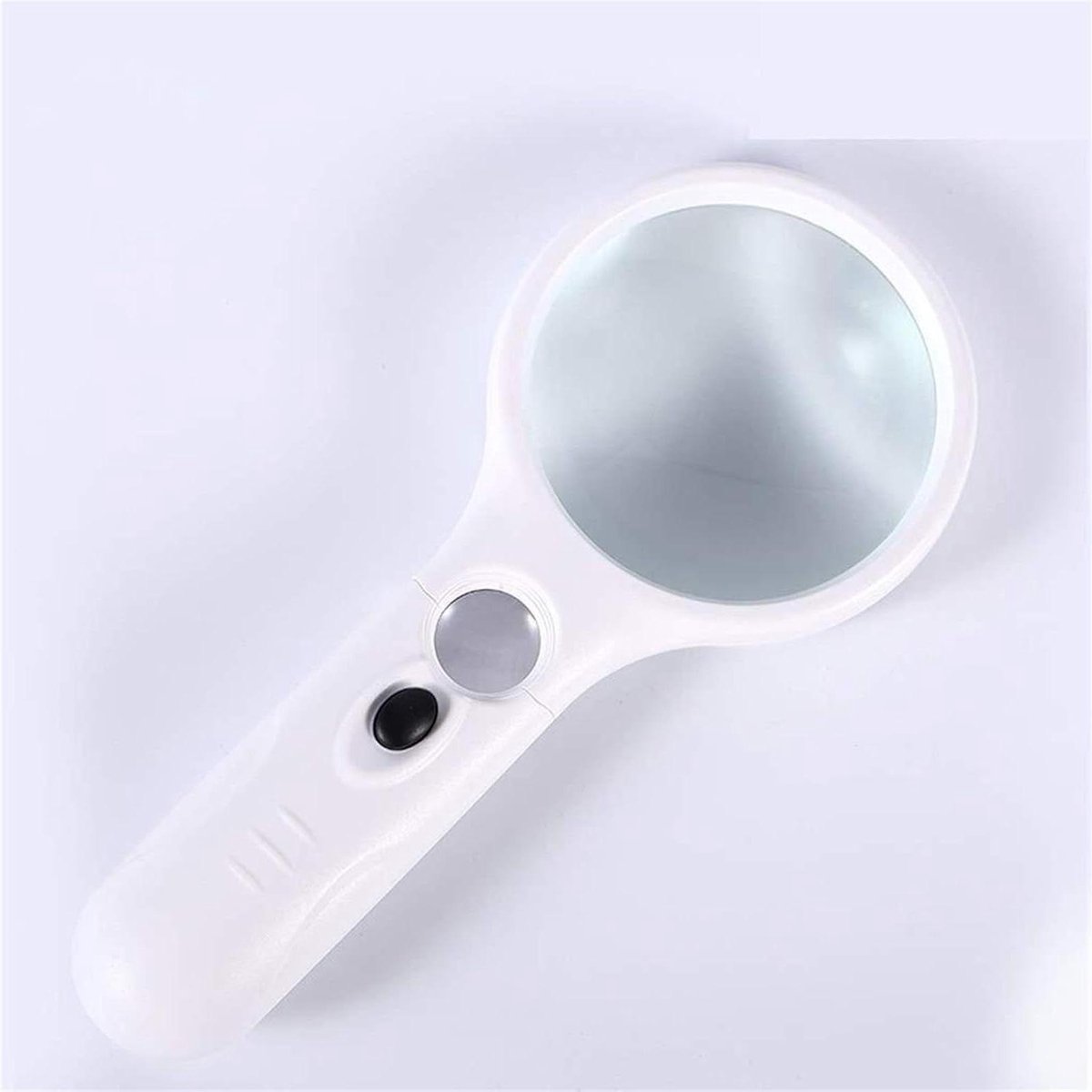 Vergrootglas met LED - Leesloep - Krantelezen - 10x Vergroting - 20 Mm Lens - Zwart