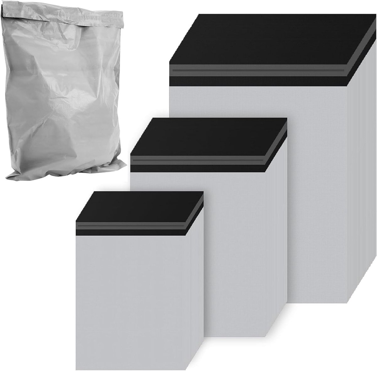 300 Stuks Zelfklevende Verzendzakken in 3 Maten, Opaque HDPE Verpakking voor Kleding en Goederen, Ideaal voor Verzending en Opslag