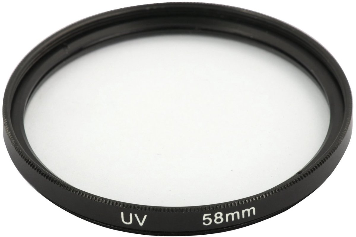 Allecto - UV Filter - Bescherming - Scherpte - 58 mm - Geschikt voor Canon lenzen - Verbeter de beeldkwaliteit - Filter