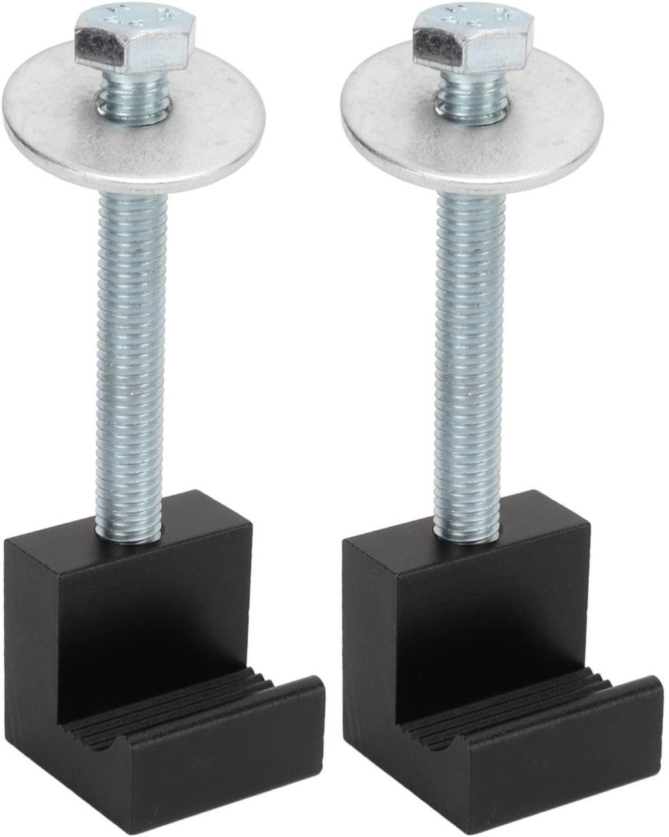Allecto - Vrachtwagen Gereedschapskist - Aluminium Montagekit - Universeel voor Pick-up - Zwart - Tie Downs - Met Schroeven en Ringen - Geschikt vo...
