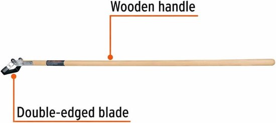 Actie Schoffel - Tuin Schoffel - Tuin Onderhoud - Lange Steel - 147 cm - Houtkleur — afbeelding 3