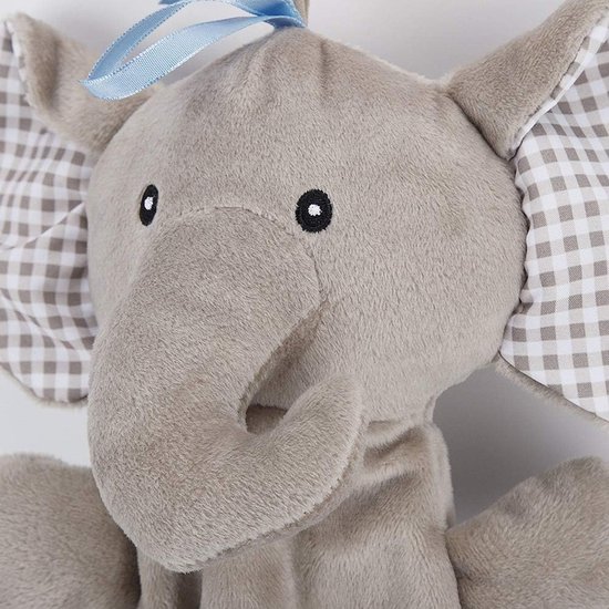 Baby Comforthanddoek - Knuffeldoekje Speelgoed - Baby Kalmeren - Met Belletje - 28 x 8 cm - Grijs van Merkloos — afbeelding 5