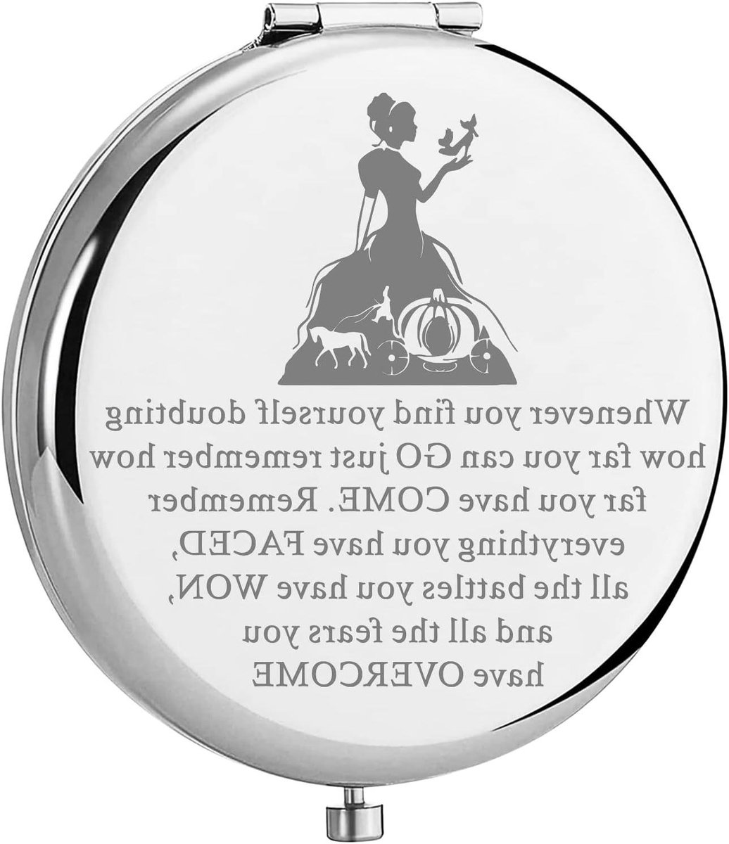 Make-up Spiegel - Compacte Spiegel - Dagelijks Gebruik - Dubbelzijdig Vergroting - 6.5 cm Diameter - Zilver