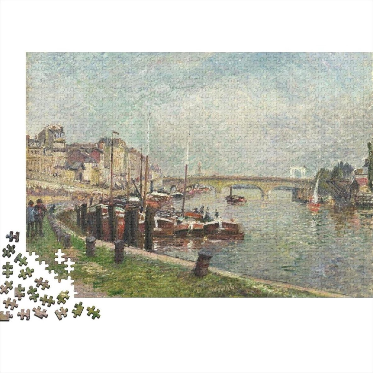 Kunstpuzzel - Museumpuzzel - Familie spel - Unieke vormen - 1000 stukjes - Camille Pissarro