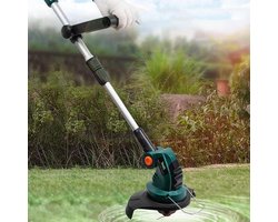 Handgrasmaaier Oplaadbaar - Kleine Tuinmaaier - Gazon Onderhoud - Draagbaar Ontwerp - 2 cm Snijbreedte - Grijs