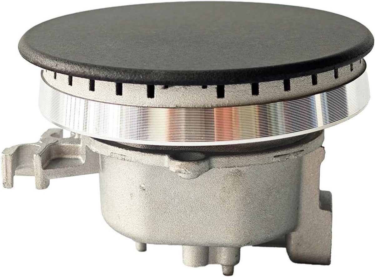 Oven Kookplaat Onderdelen - Branderafdekking - Koken - Universele Pasvorm - 10 x 5.3 cm - Zwart