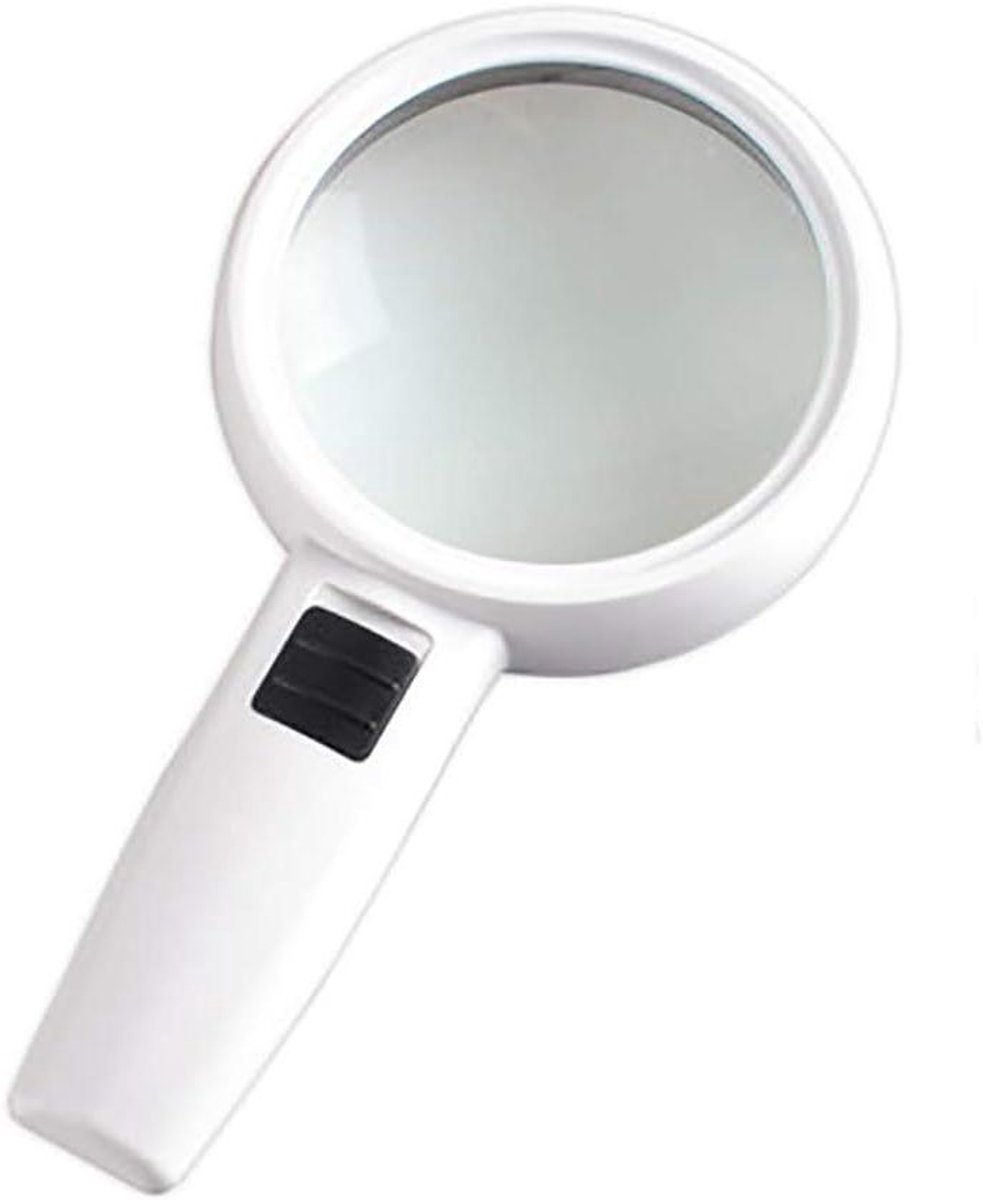 Handloep met LED - Vergrootglas - Gedetailleerd Lezen - 30x High Definition - HD Lens - Zwart