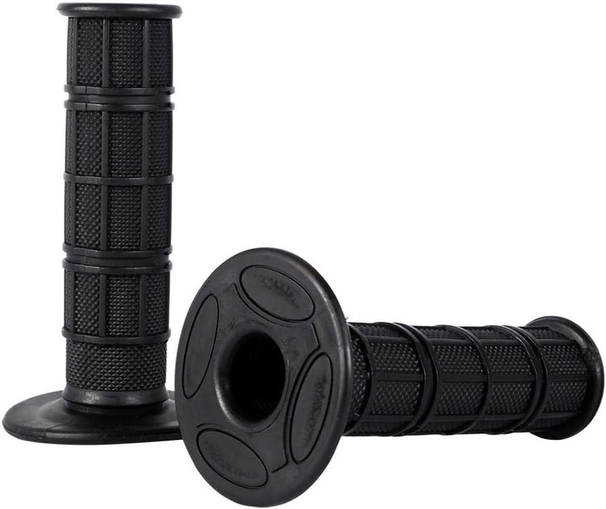 Zachte 7/8 inch Silicium Motorfiets Handgrepen voor Comfort en Grip - Zwart