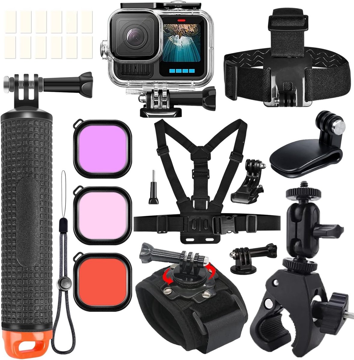 Complete Accessoire Set voor GoPro Hero 13, 12, 11, 10, 9
