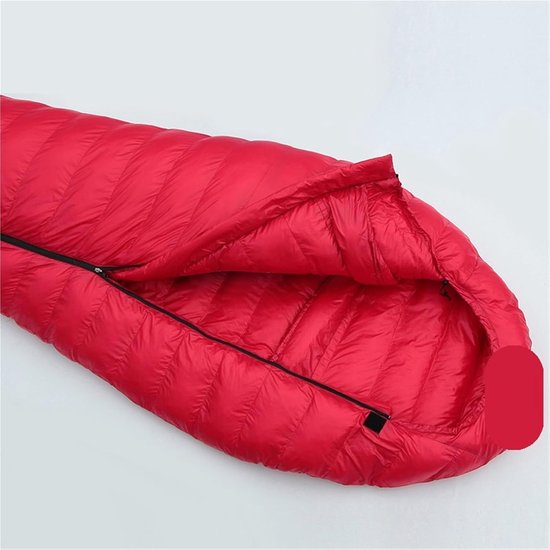 Winterslaapzak - Camping slaapzak - Buiten avonturen - Waterafstotend ontwerp - 195 x 80 cm - Rood — afbeelding 2