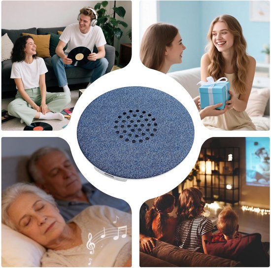 Slaaphoofdtelefoon - Slaapluidspreker - Ontspanning - Ruisvrije rust - 978 cm - Blauw — afbeelding 5