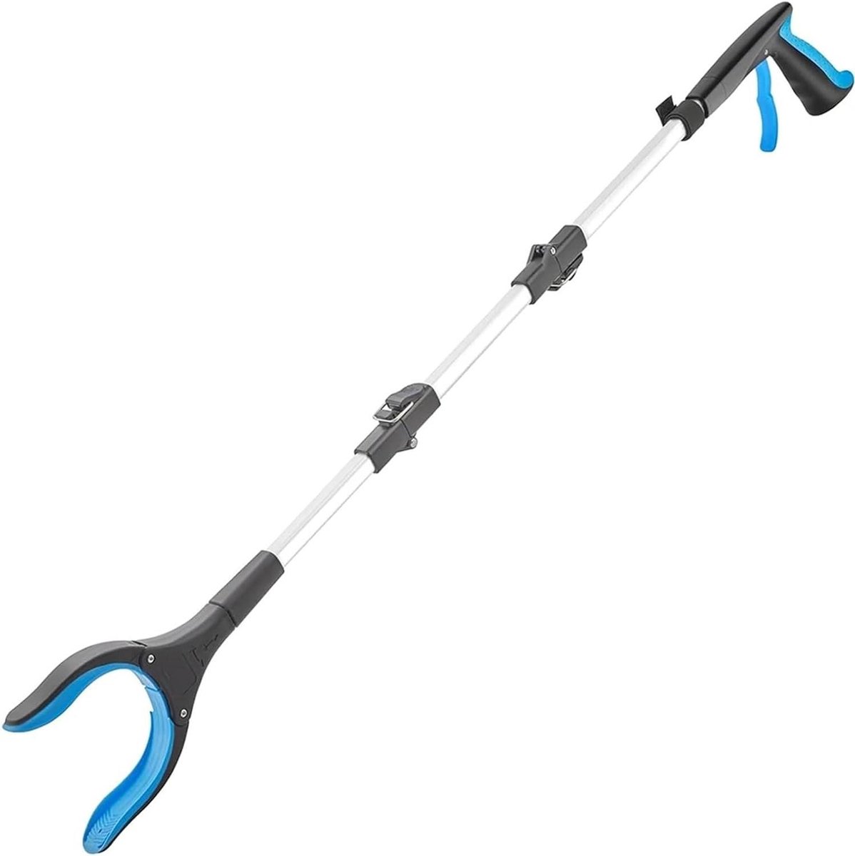 Grijper Reacher Tool - Afval Grijper - Huishouden Organiseren - Extra Brede Kaken - 109 cm - Blauw