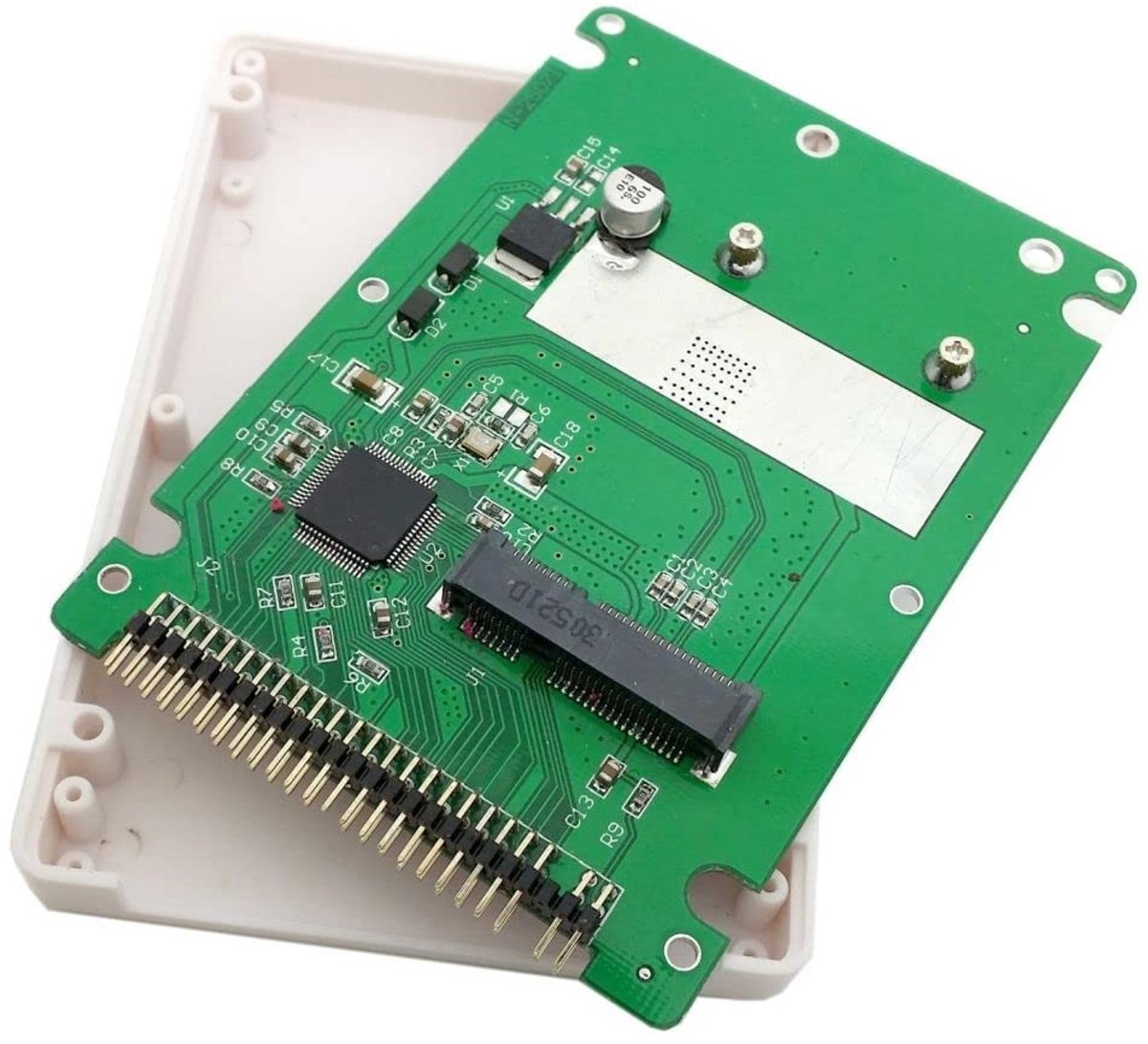 Store_8 - mSATA naar 2.5 inch IDE SSD Behuizing - Eenvoudige installatie - Wit - Ideale opslagoplossing - Compacte behuizing - Geschikt voor SSD - ...