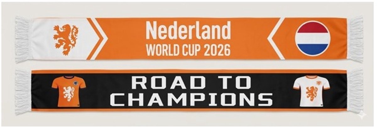 Marco Rossi WK 2026 Sjaal – Dubbelzijdige Supporters Sjaal – World Cup 2026 – Nederland