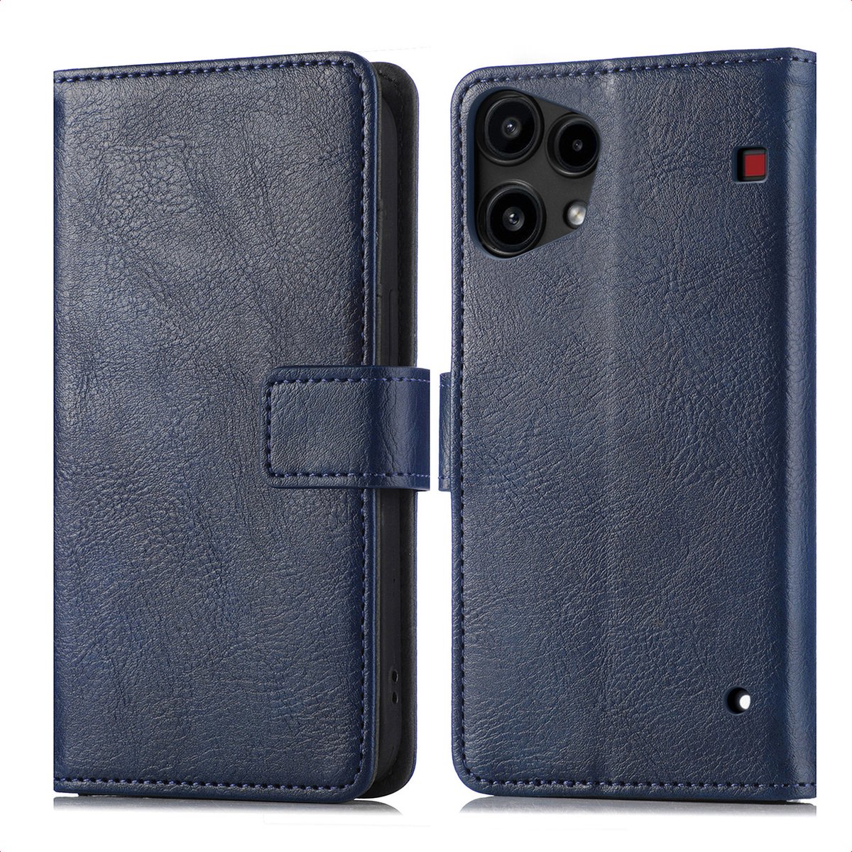 imoshion Hoesje - Geschikt voor Nothing Phone (3a) Lite - Luxe Bookcase - Donkerblauw