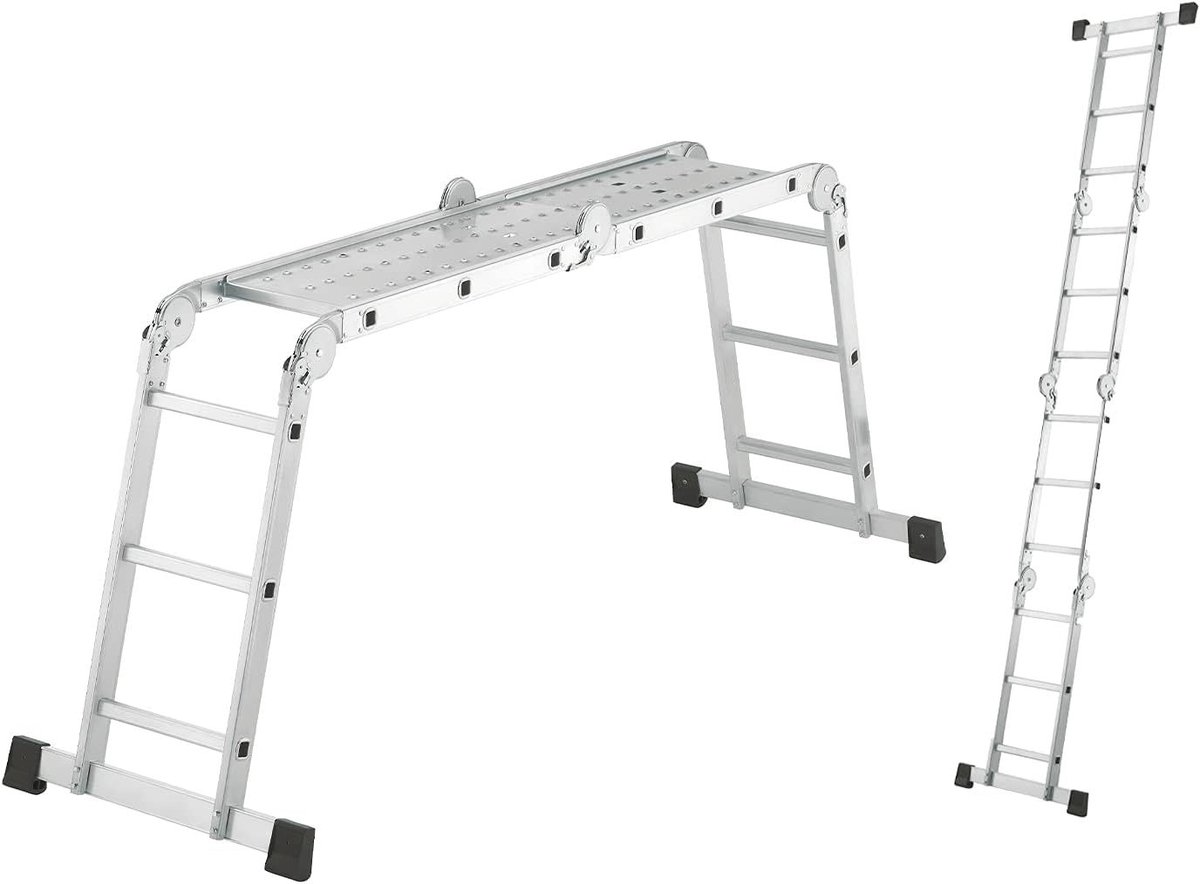 Hailo 7412-037 M60 Universele Aluminium Ladder 4x3M