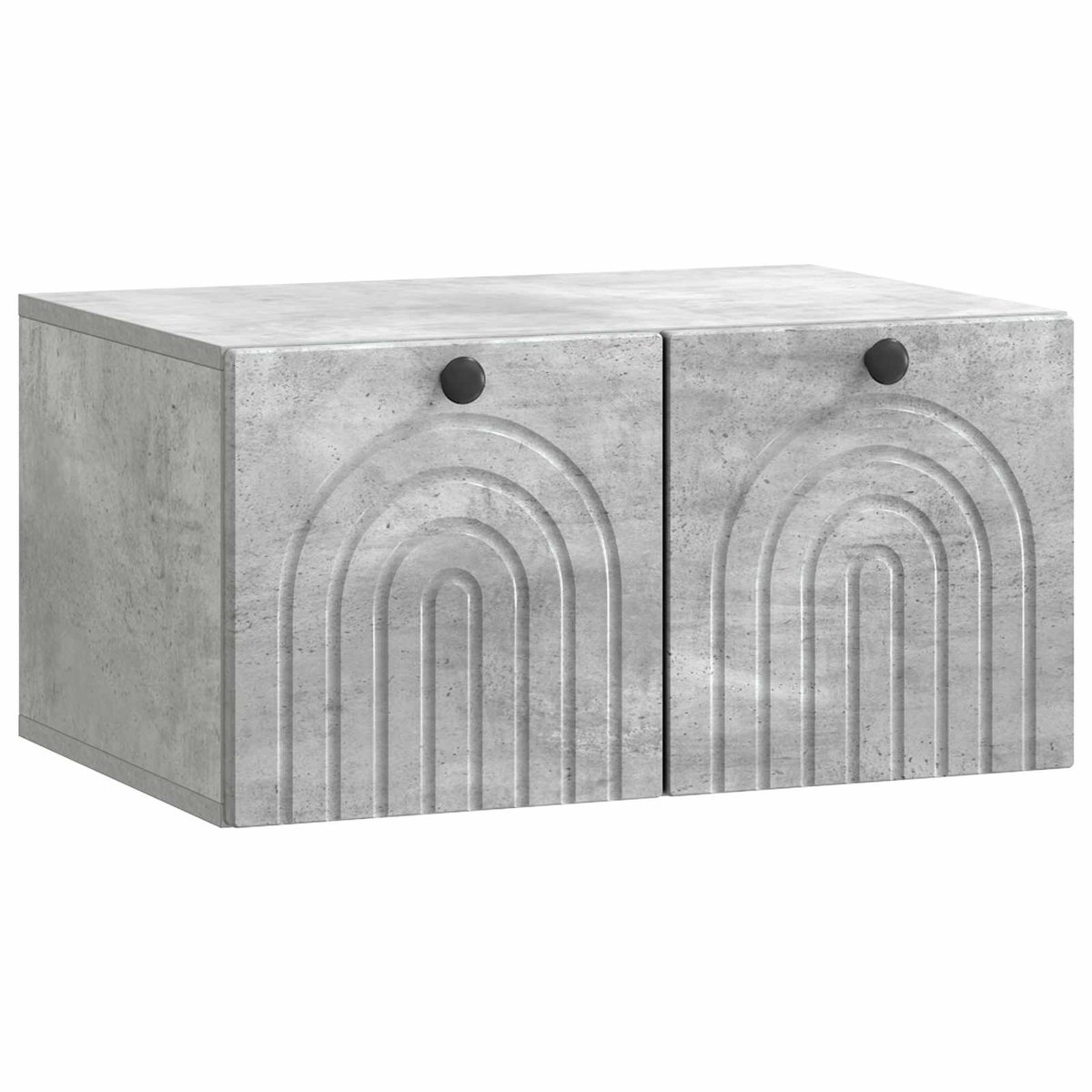 vidaXL - Wandmontage - TV-kast - Betongrijs - 59,5 - x - 41 - x - 30 - cm - Bewerkt - hout