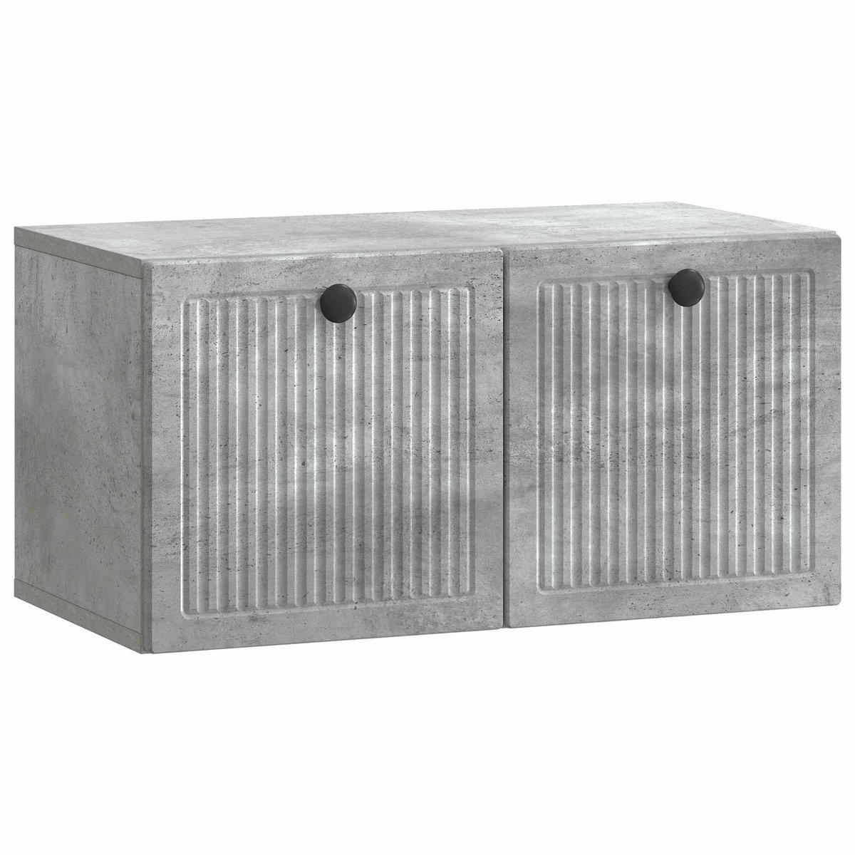vidaXL - Wandmontage - TV-kast - Betongrijs - 59,5 - x - 31 - x - 30 - cm - Bewerkt - hout