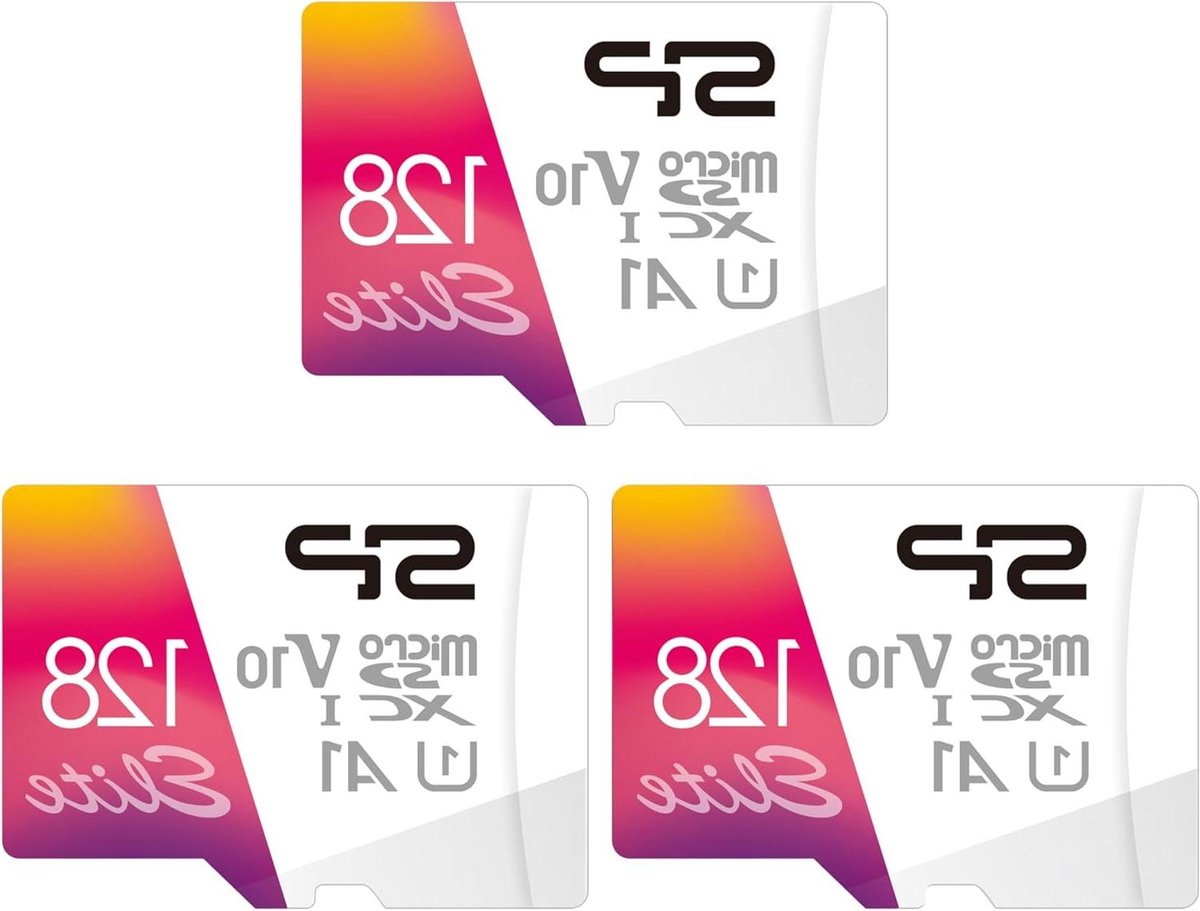 Geheugenkaart Set - Micro SD Kaarten - Opslag Uitbreiding - Full HD Video - 128 GB x3 - Zwart