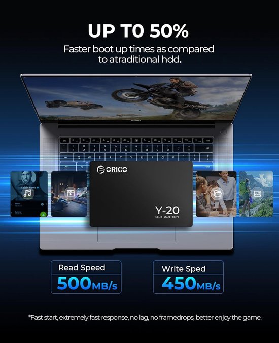Interne SSD - Solid State Drive - Snellere Opslag - 3D NAND Technologie - 2 TB - Zwart van Merkloos — afbeelding 5