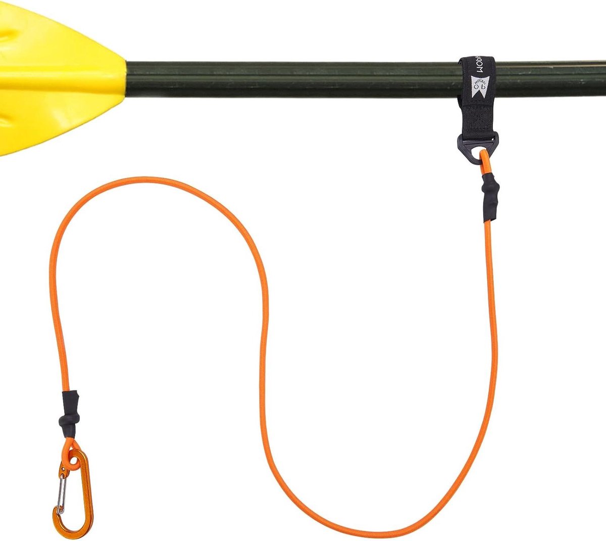 Kajakpeddelriem - Peddel lanyard - Voorkom verlies - Verstelbaar en rekbaar - 46 tot 72 inch - Oranje
