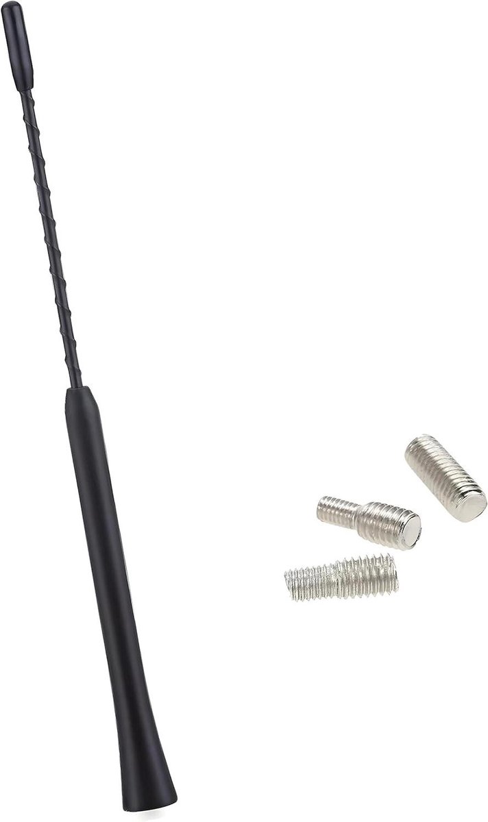Auto Antenne - Radio Ontvanger - Verbeter Radio Ontvangst - Universele Montage Adapters - 14 cm Lengte - Zwart