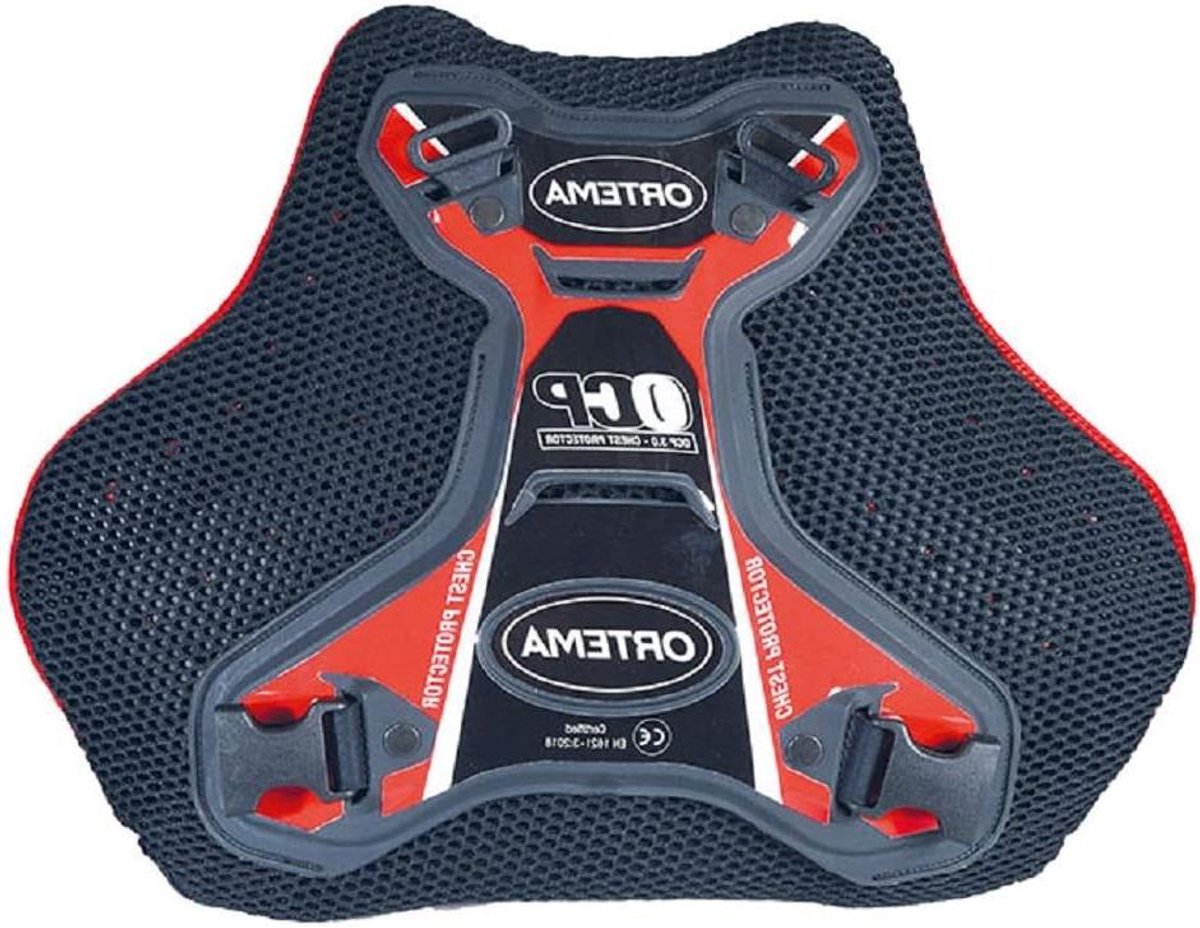 Borstbeschermer Motorcross - Borstprotector Fiets - Letsel Voorkomen - Level 2 EN 1621-3 - One Size - Rood
