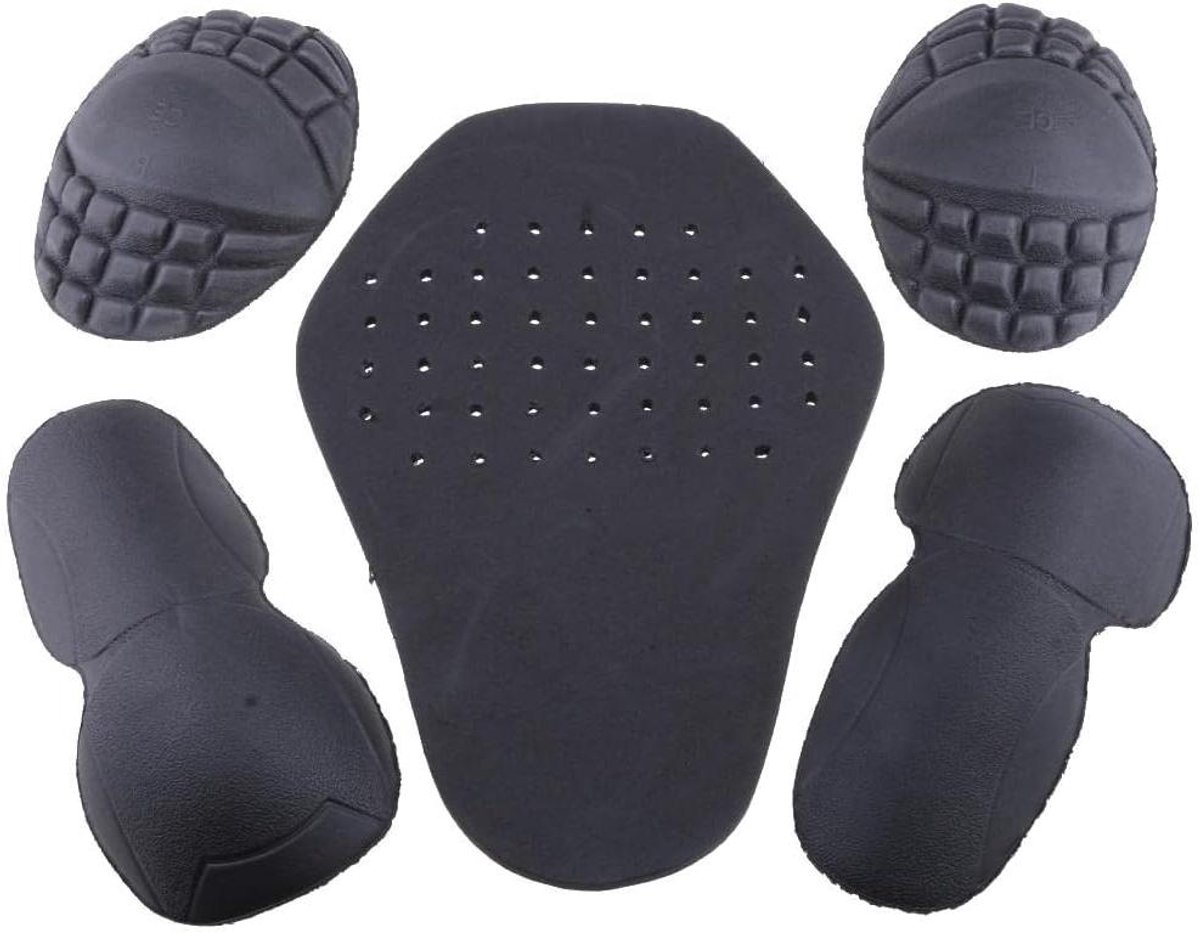 Motor Bescherming Set - Motor Kleding Inzet - Veilig Rijden - Geïntegreerde EVA Bescherming - Schouder Elleboog Rug - Zwart