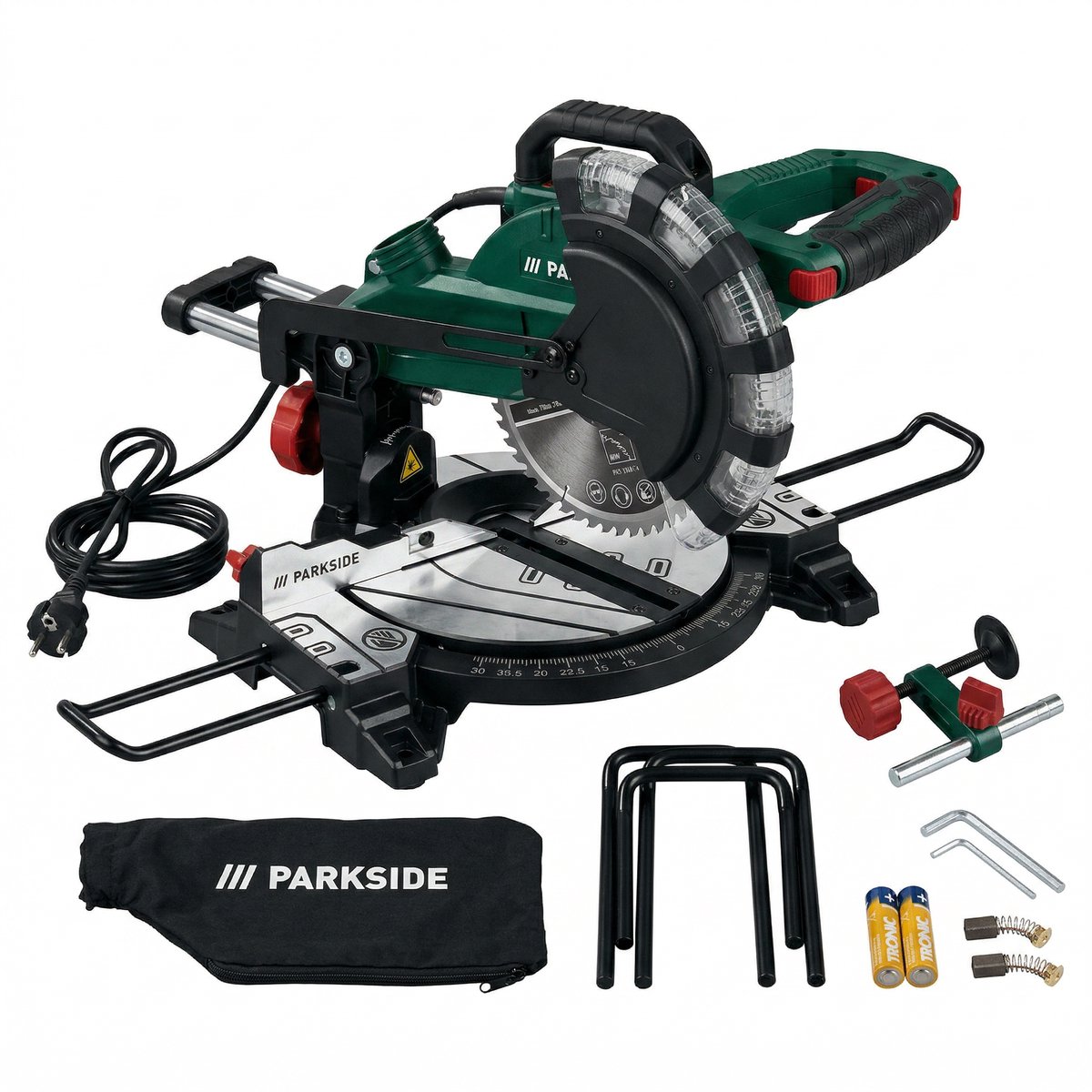 Parkside Afkortzaag 1500w - Kap - en verstekzaag