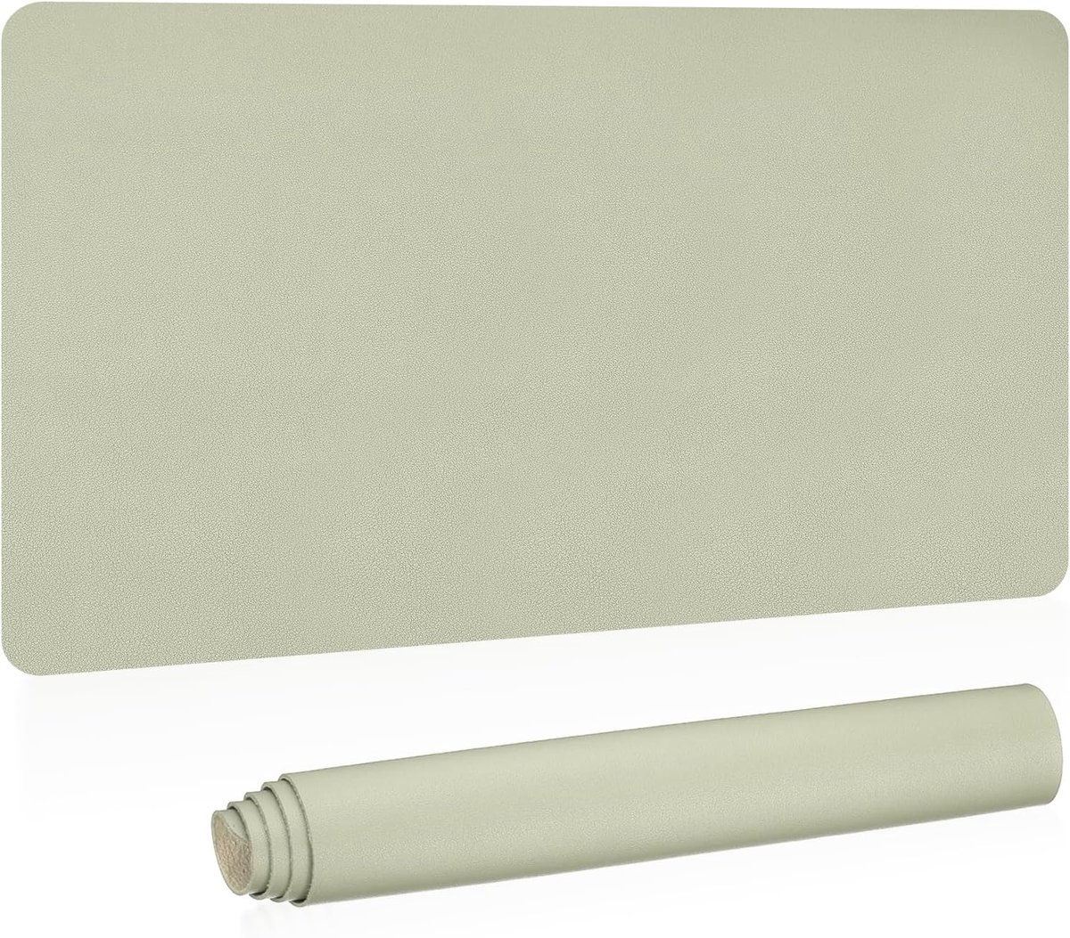 35"x17" Large Desk Mat - PU Leather - Dubbelzijdig - Groen