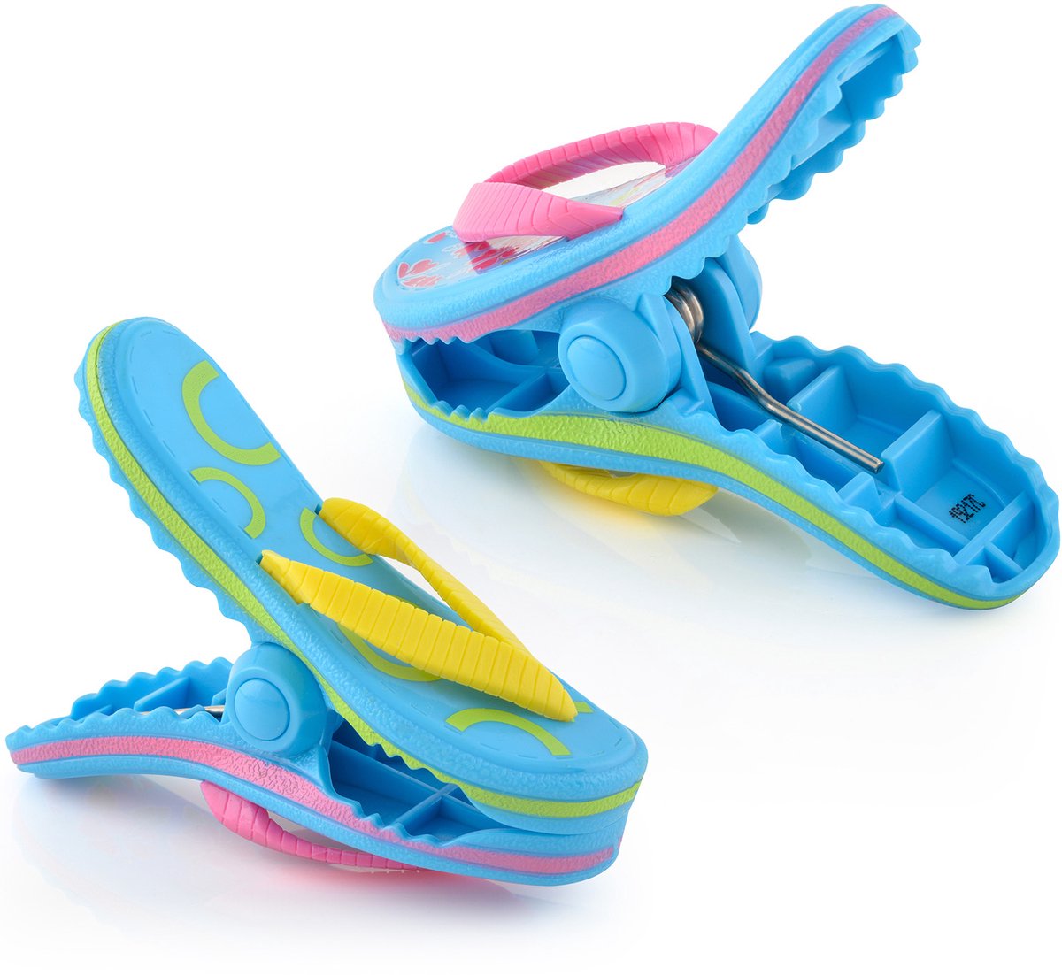 O2COOL - Boca Clips® Extra Stevige Handdoekclips - Slippers Hibiscus