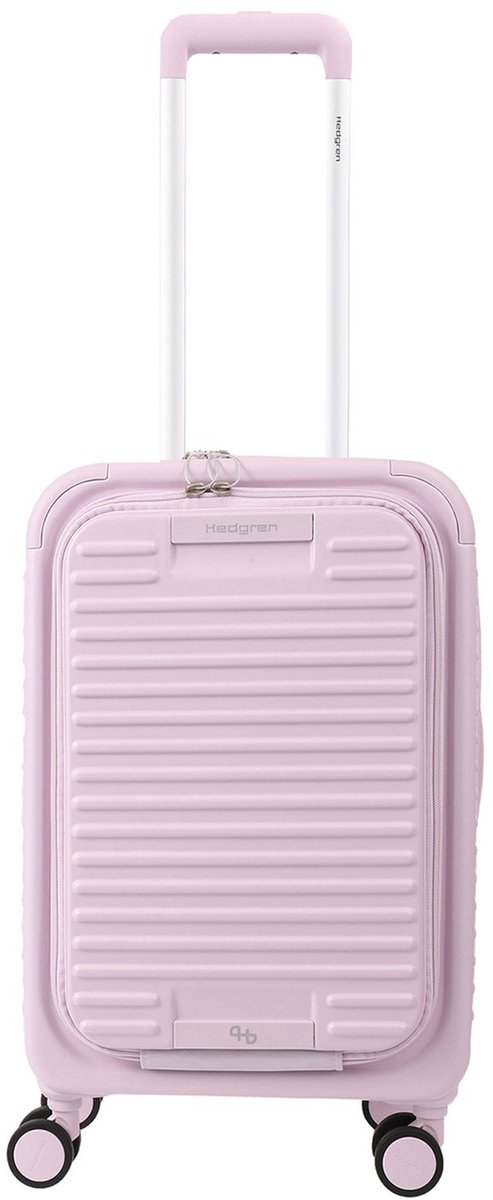 Hedgren trolley met laptopvak Raku Yuno 22" / 55 cm Spinner + Front Pocket Orchid Ice paars