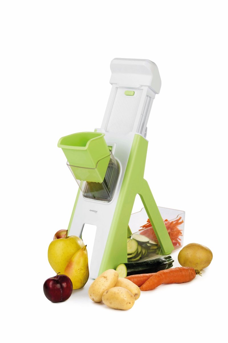 Ghidini Multifunctionele Mandoline / Groentesnijder - Verticaal - met opvangbak