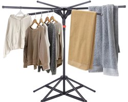 Wasrek - Droogrek - Was Droger Rek - Droogtoren - opvouwbaar - met 6 uittrekbare stangen - hoogte- en breedteverstelbaar
