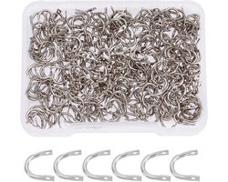 Superfindings 300Pcs Vissen Spinner Clevis U-vormige Spinnerbait