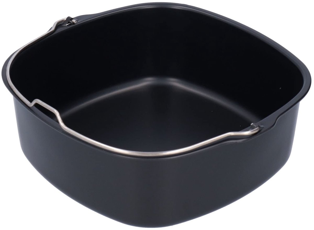 Vt products - Luchtfriteuse-accessoires - Taartvorm - Voedselveilig ijzer - Rood - Bakvorm voor luchtfriteuse - Geschikt voor HD9925, HD9860, HD9905 0