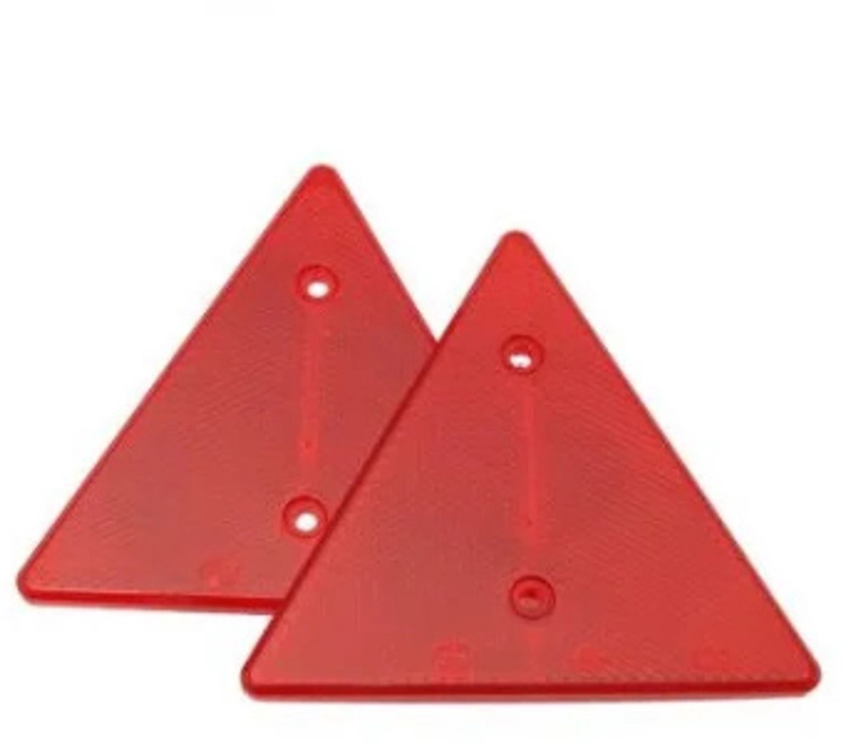 Reflector driehoek rood set
