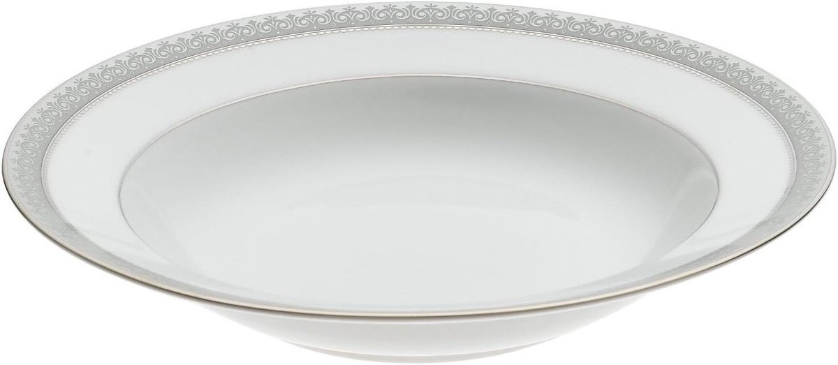 Soepkommen Set - Diepe Borden - Maaltijden Serveren - Vaatwasserbestendig - 4 Stuks 23cm - Wit