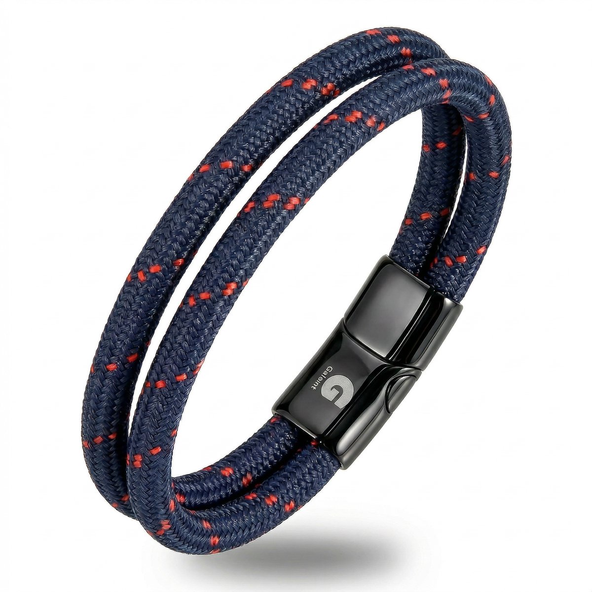 Armband Man Touw Navy 21,5cm Dames Galeara Design NOA