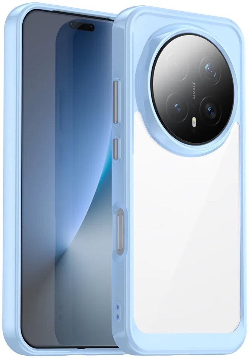 Hoesje geschikt voor HONOR Magic8 Pro - Phonesta Acrylic Hybrid Back Cover - Blauw