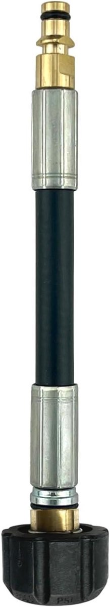 Hogedruk Adapter - Snelkoppeling - Slangen Koppelen - 200 Bar Drukbereik - M22 x 1.5 - Zilver