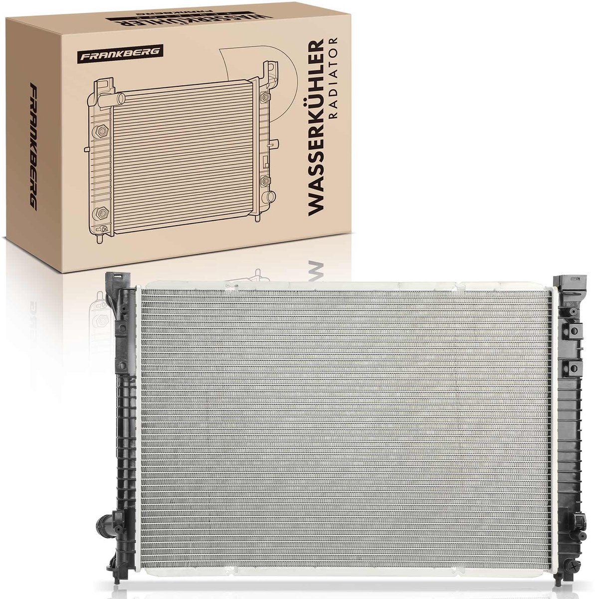 Frankberg 1x radiator waterkoeler motorkoeler voor Audi